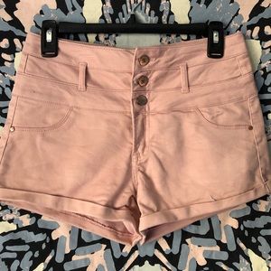 Refuge blush pink high waisted shorts (size 4)